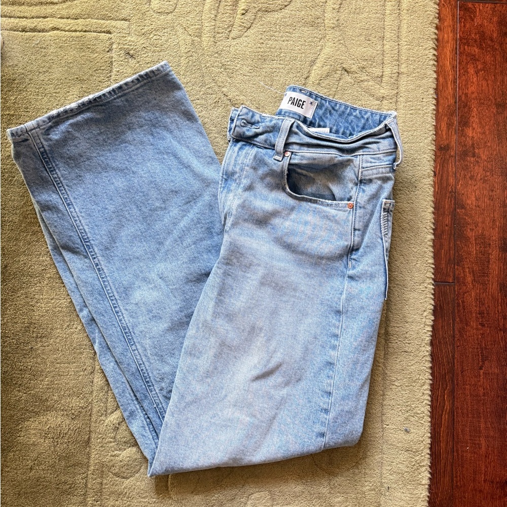 PAIGE Blue Flare & Wide Leg Jeans
